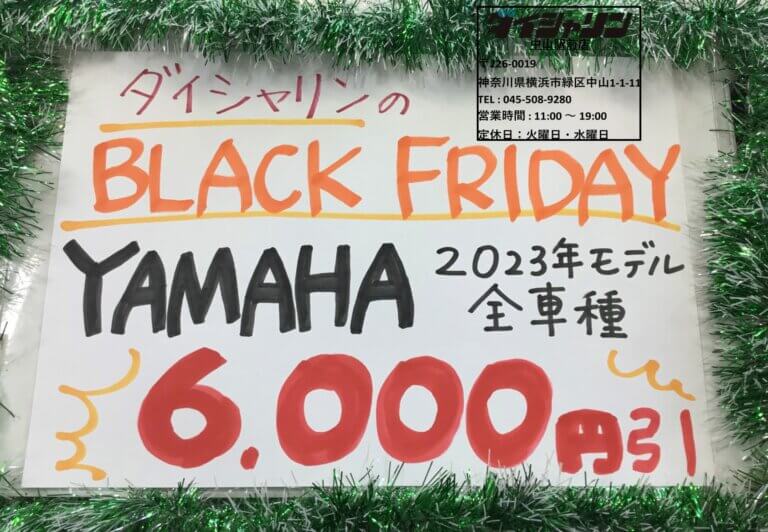 【ブラックフライデー】BLACK FRIDAY セール！【11月30日まで！】