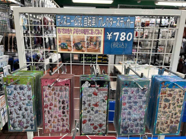 ディズニー公式!!自転車リフレクターシール♬