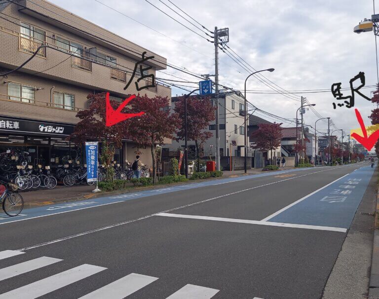 🚴　JR東小金井駅から徒歩13分ほどです。